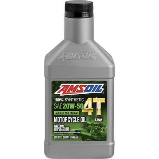 Amsoil 4T Performance Συνθετικό Λάδι Μοτοσυκλέτας για Τετράχρονους Κινητήρες 20W-50 946ml