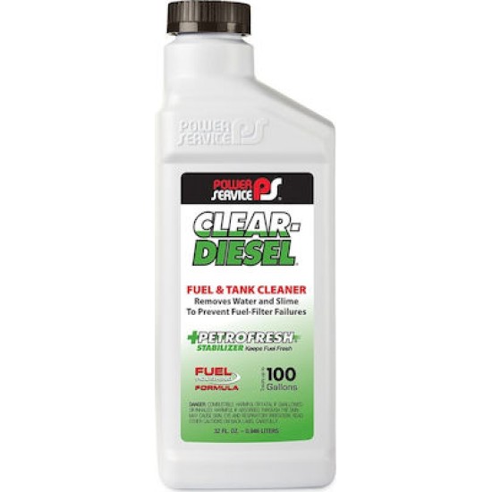 Power Service Clear-Diesel Fuel & Tank Cleaner Πρόσθετο Πετρελαίου 946ml