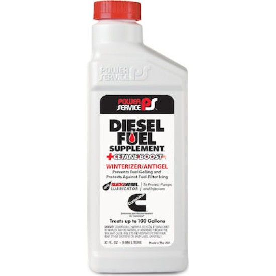 Power Service Diesel Fuel Supplement + Cetane Boost Πρόσθετο Πετρελαίου 946ml