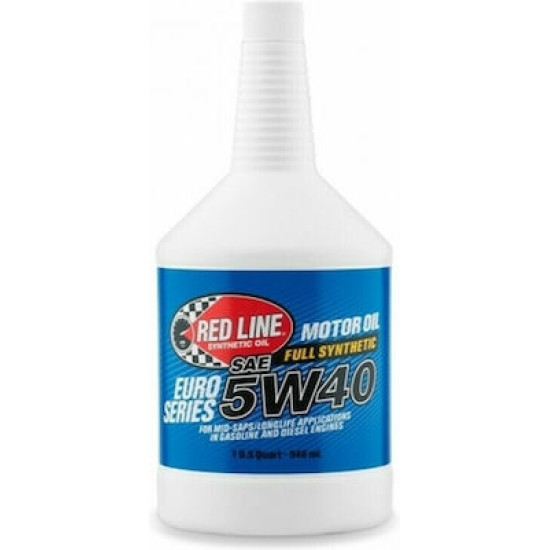 Red Line 100% Συνθετικό Λάδι Αυτοκινήτου Euro Series 5W-40 946ml